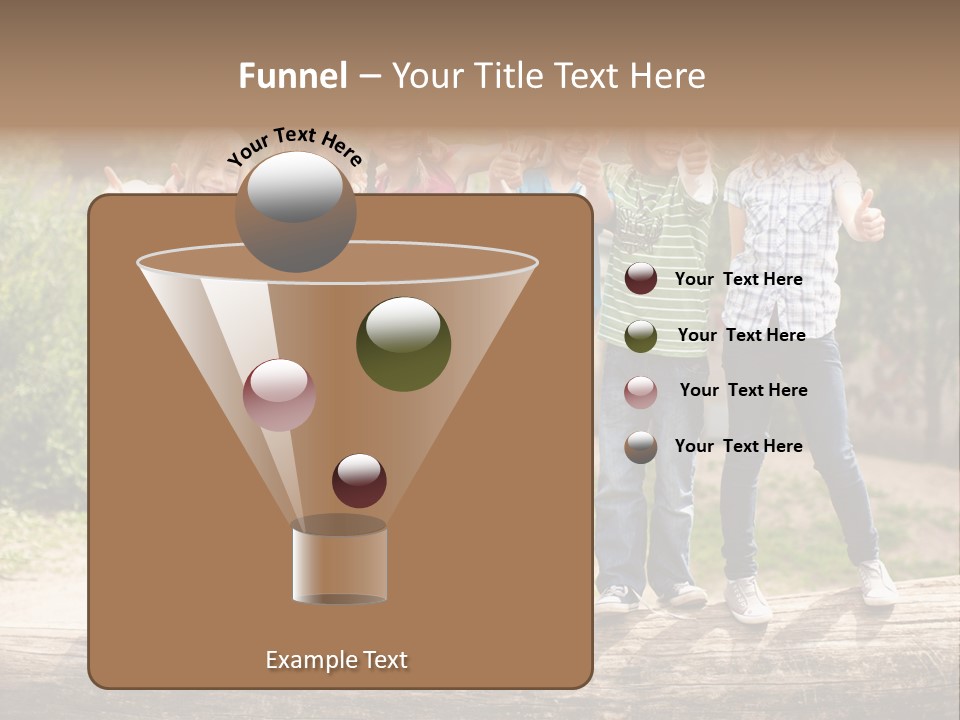 Schulfreunde Baum Grundschule PowerPoint Template
