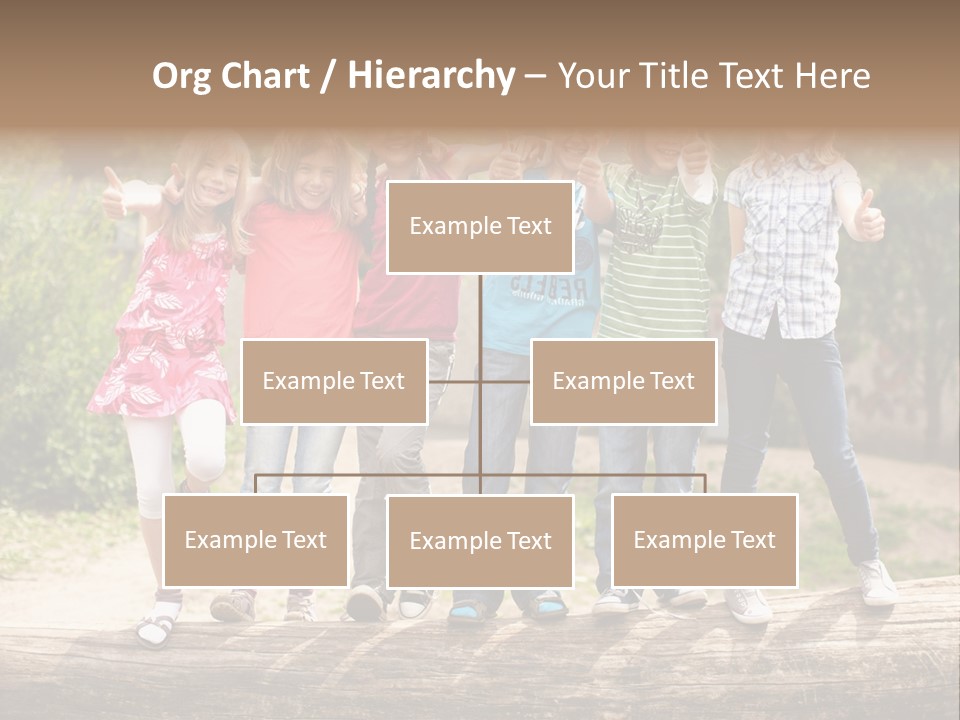 Schulfreunde Baum Grundschule PowerPoint Template