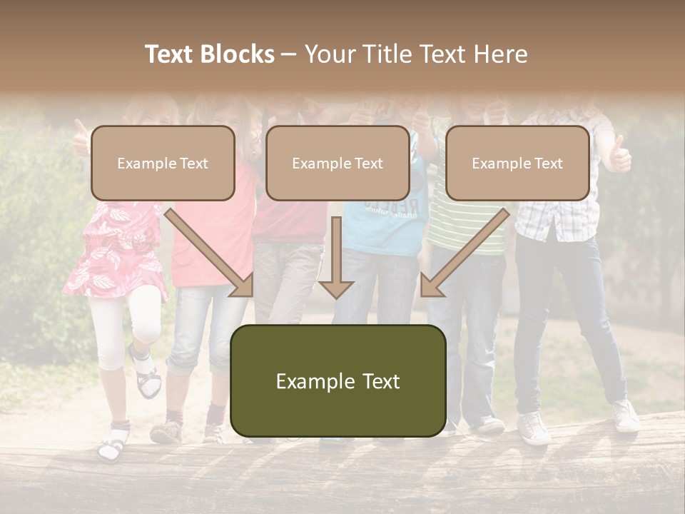 Schulfreunde Baum Grundschule PowerPoint Template