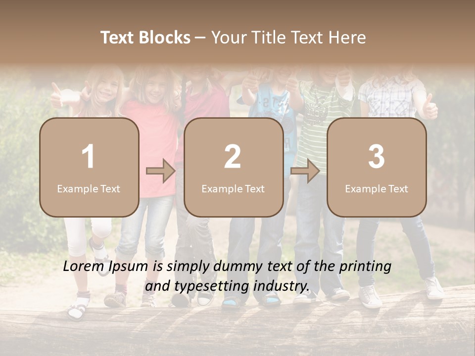 Schulfreunde Baum Grundschule PowerPoint Template