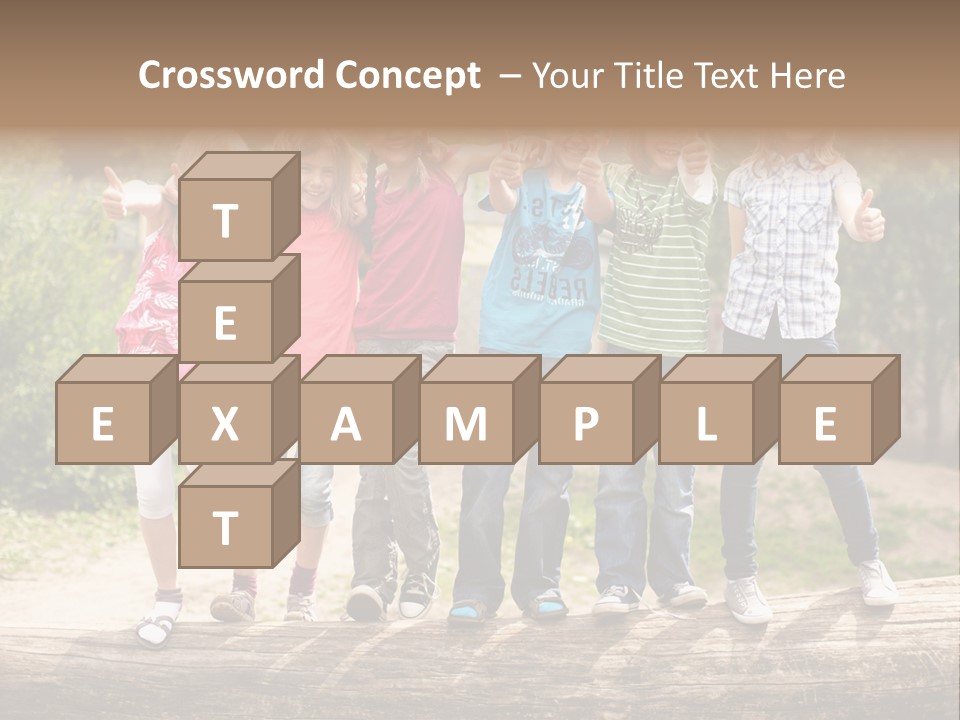 Schulfreunde Baum Grundschule PowerPoint Template