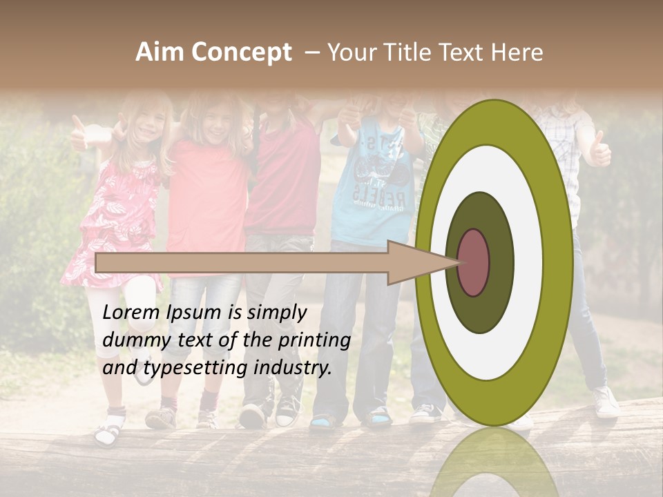 Schulfreunde Baum Grundschule PowerPoint Template