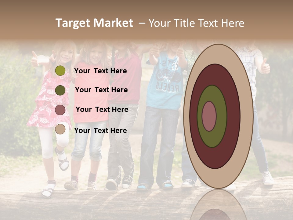 Schulfreunde Baum Grundschule PowerPoint Template