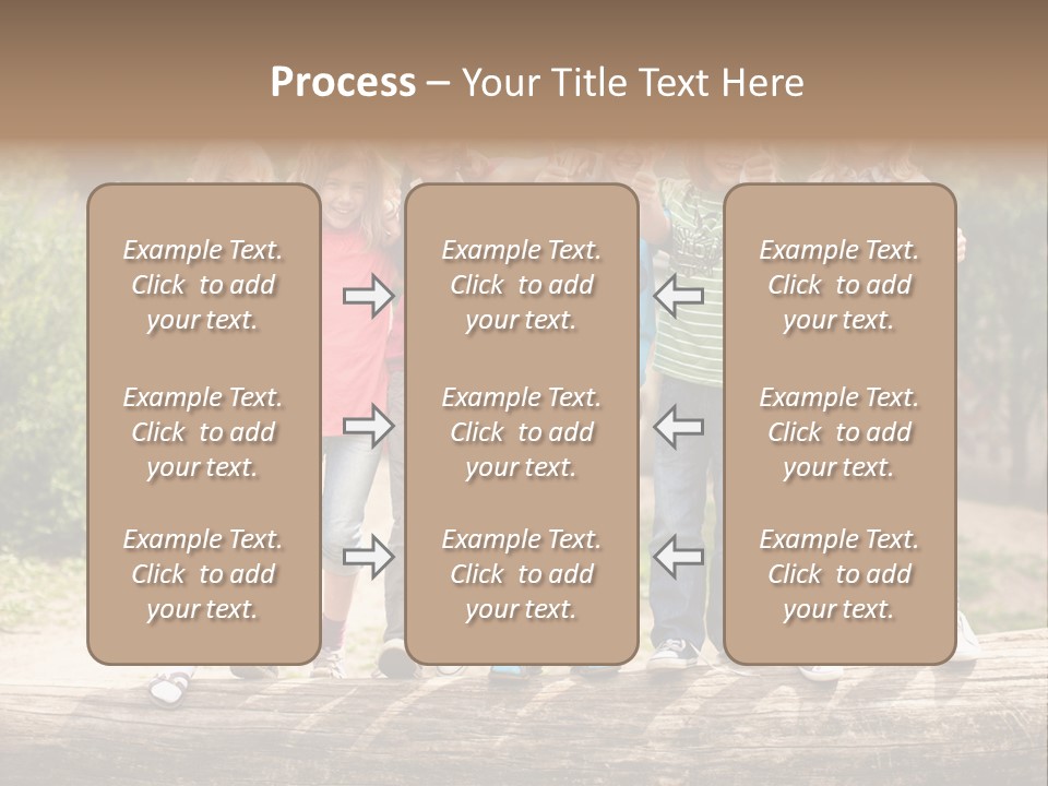 Schulfreunde Baum Grundschule PowerPoint Template