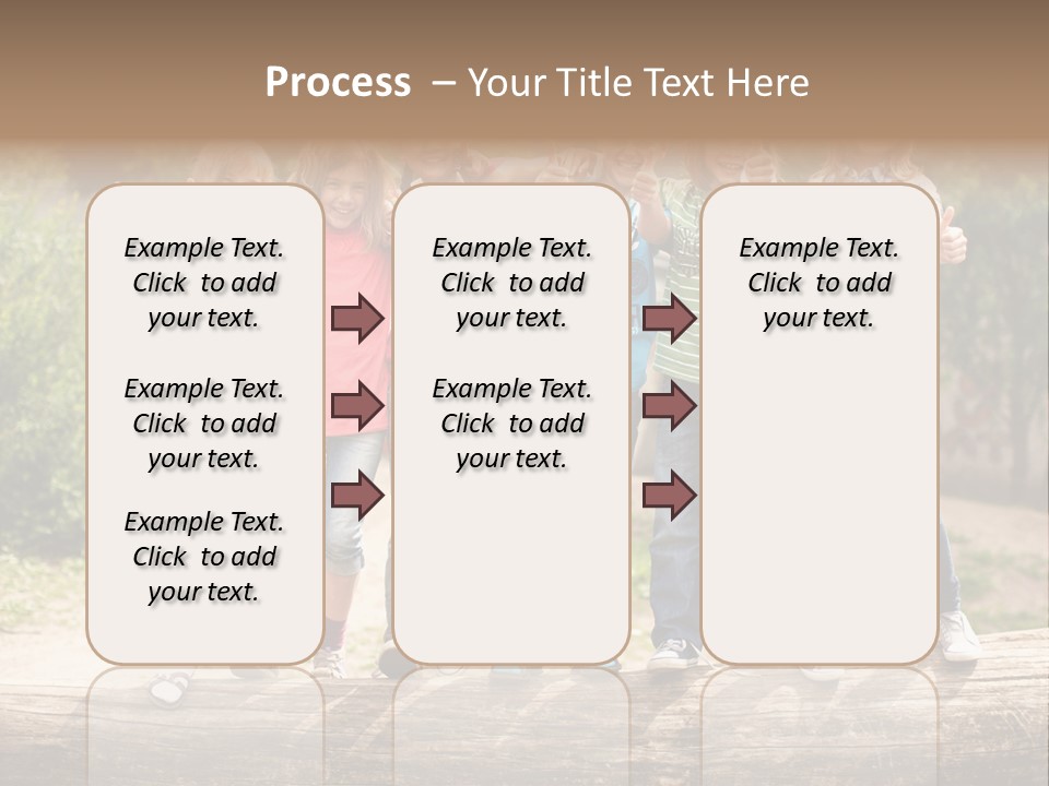 Schulfreunde Baum Grundschule PowerPoint Template