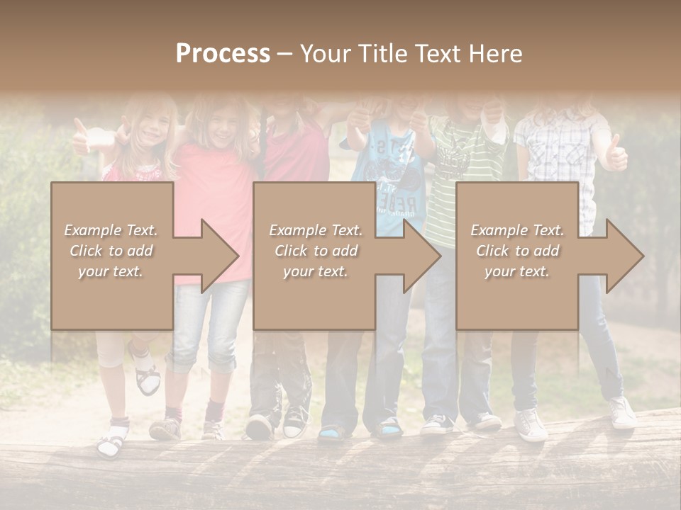 Schulfreunde Baum Grundschule PowerPoint Template