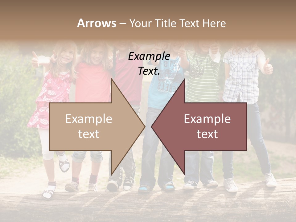 Schulfreunde Baum Grundschule PowerPoint Template