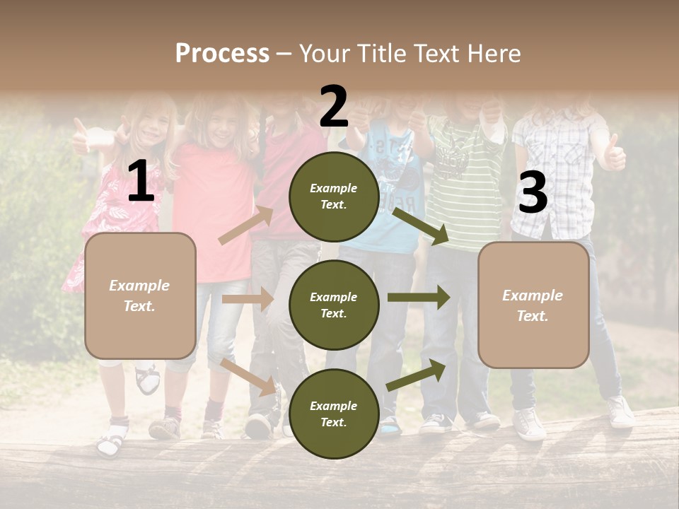 Schulfreunde Baum Grundschule PowerPoint Template