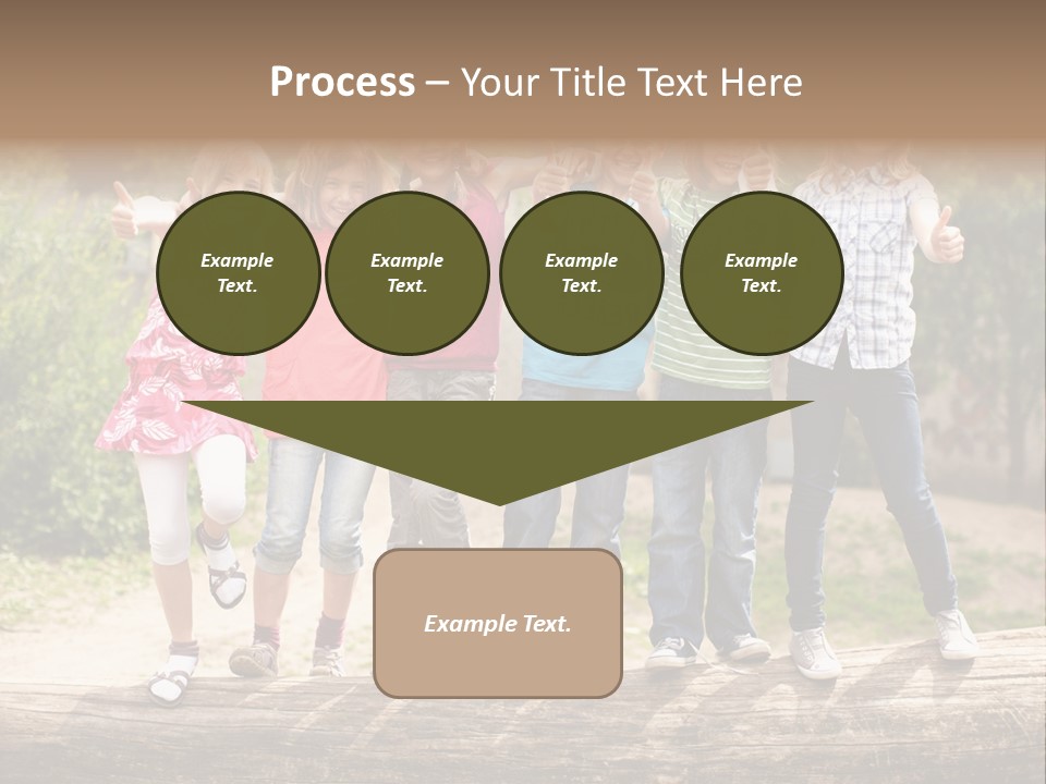 Schulfreunde Baum Grundschule PowerPoint Template