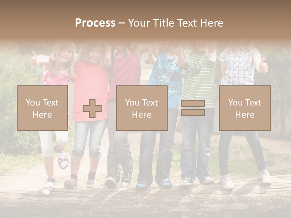 Schulfreunde Baum Grundschule PowerPoint Template
