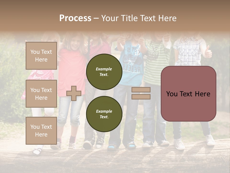 Schulfreunde Baum Grundschule PowerPoint Template