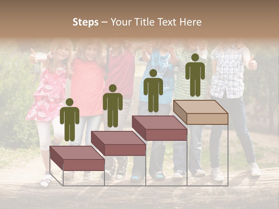 Schulfreunde Baum Grundschule PowerPoint Template