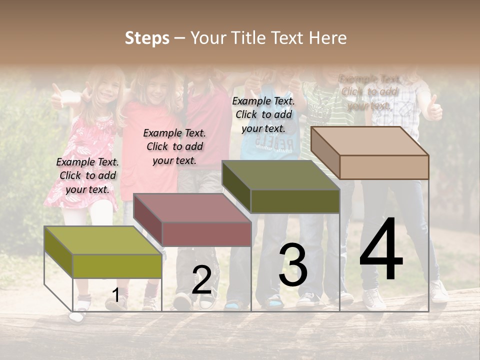 Schulfreunde Baum Grundschule PowerPoint Template