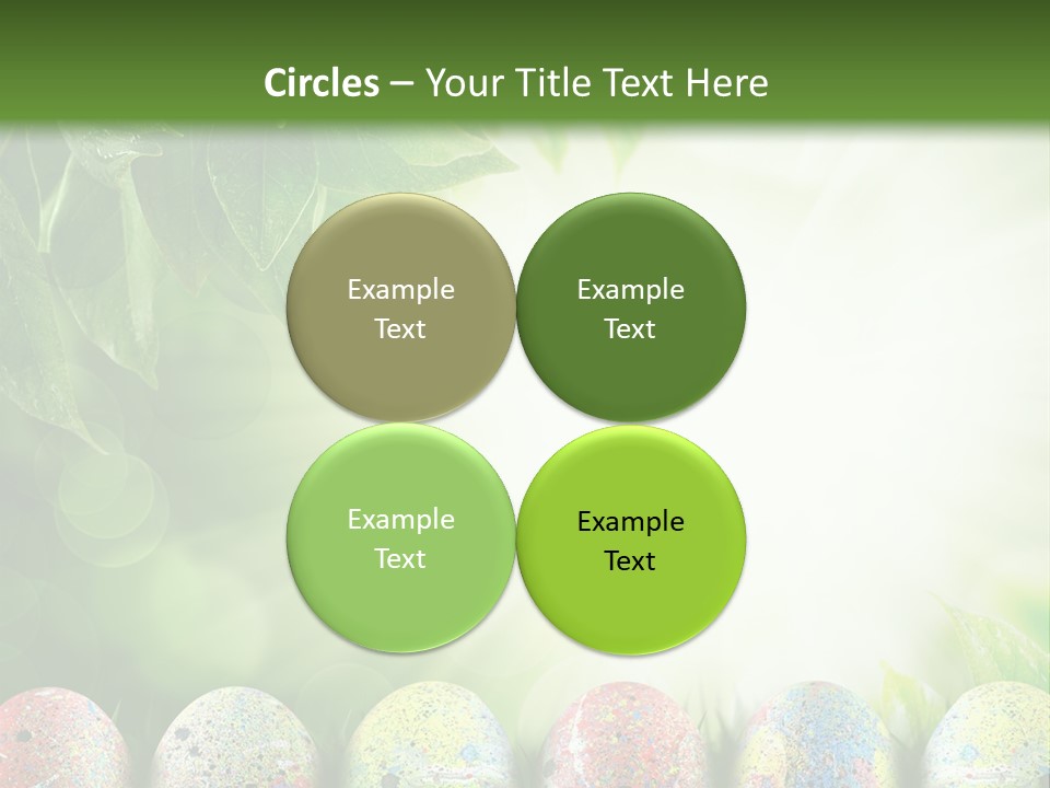 Background Easter Sunlight Rays PowerPoint Template