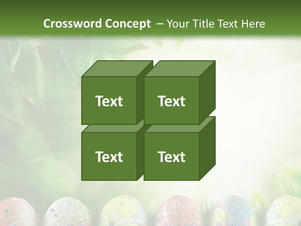 Background Easter Sunlight Rays PowerPoint Template