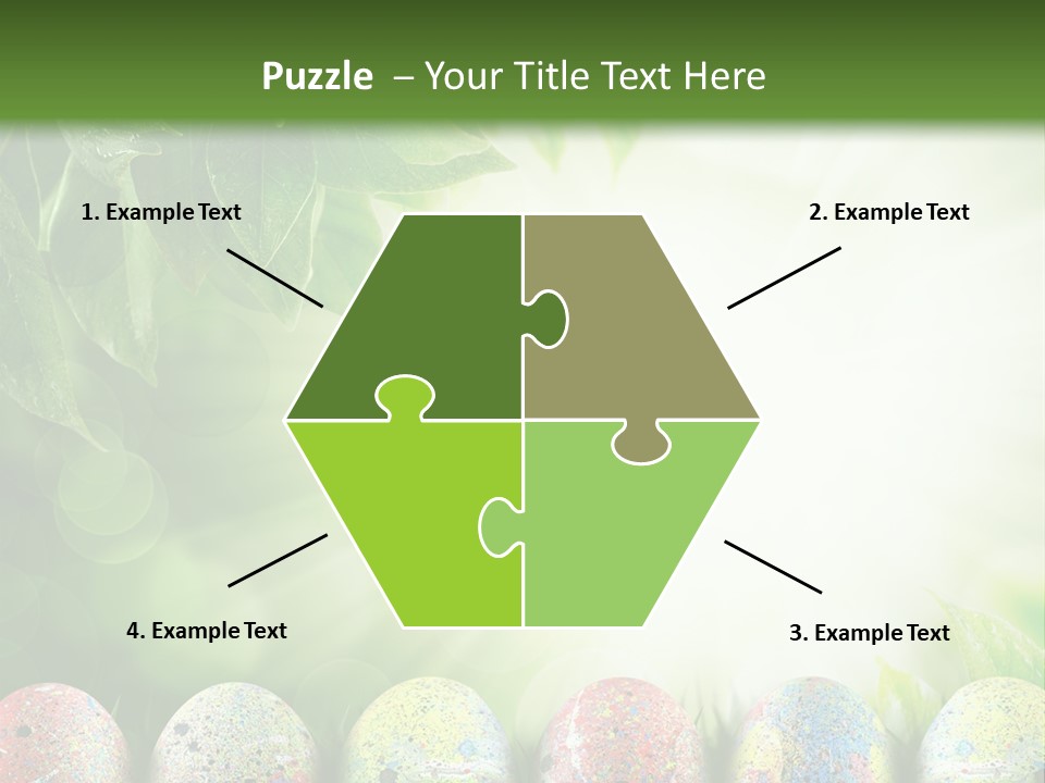 Background Easter Sunlight Rays PowerPoint Template