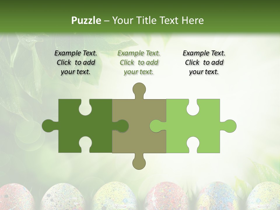 Background Easter Sunlight Rays PowerPoint Template