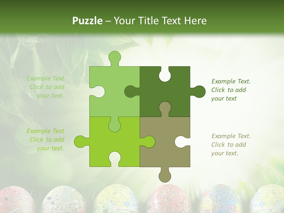 Background Easter Sunlight Rays PowerPoint Template