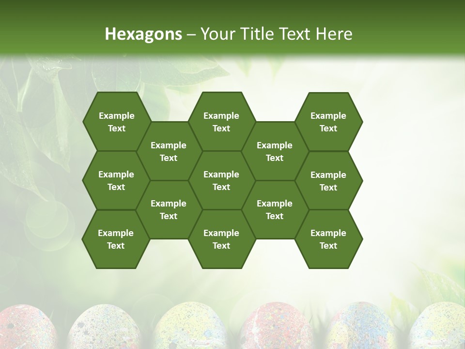 Background Easter Sunlight Rays PowerPoint Template