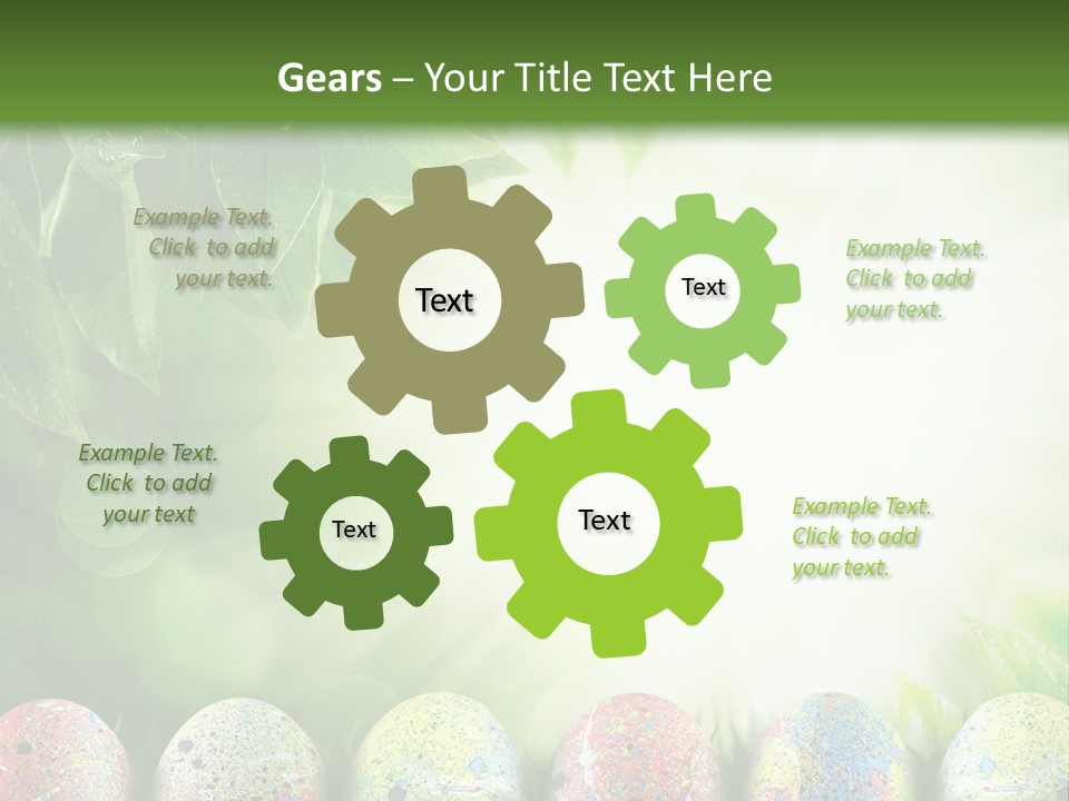 Background Easter Sunlight Rays PowerPoint Template