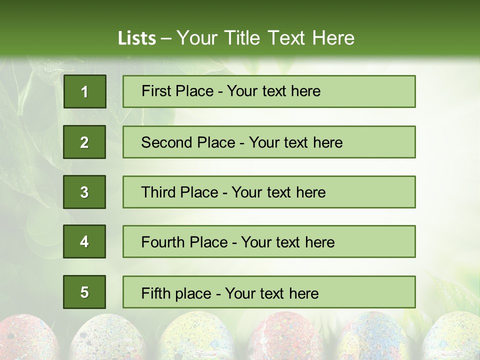Background Easter Sunlight Rays PowerPoint Template