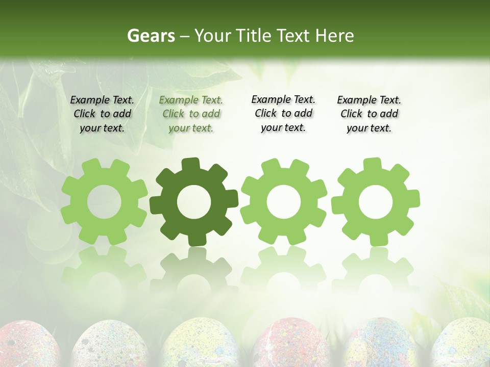 Background Easter Sunlight Rays PowerPoint Template