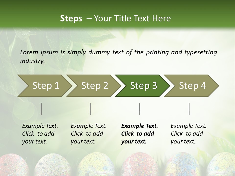 Background Easter Sunlight Rays PowerPoint Template