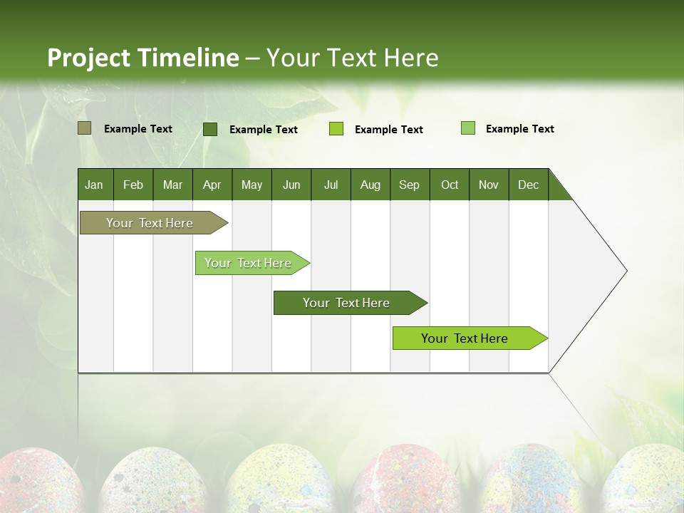 Background Easter Sunlight Rays PowerPoint Template