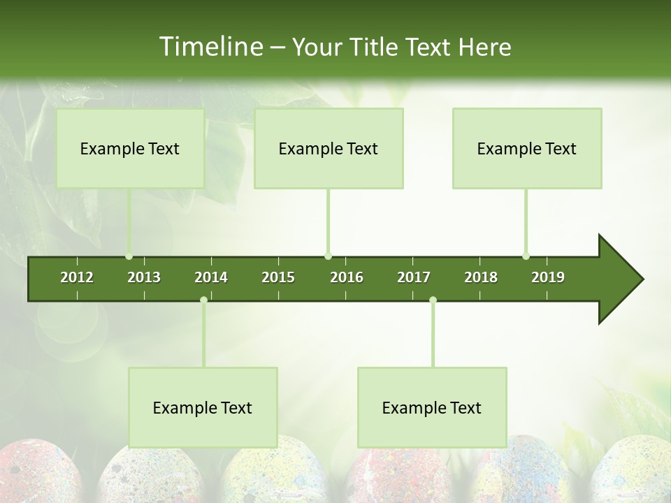 Background Easter Sunlight Rays PowerPoint Template