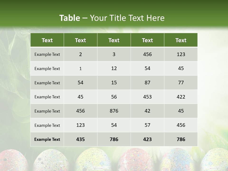 Background Easter Sunlight Rays PowerPoint Template