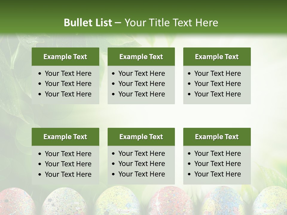 Background Easter Sunlight Rays PowerPoint Template