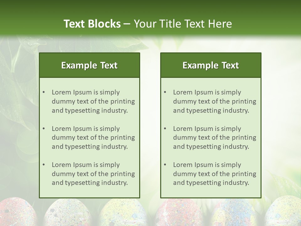 Background Easter Sunlight Rays PowerPoint Template