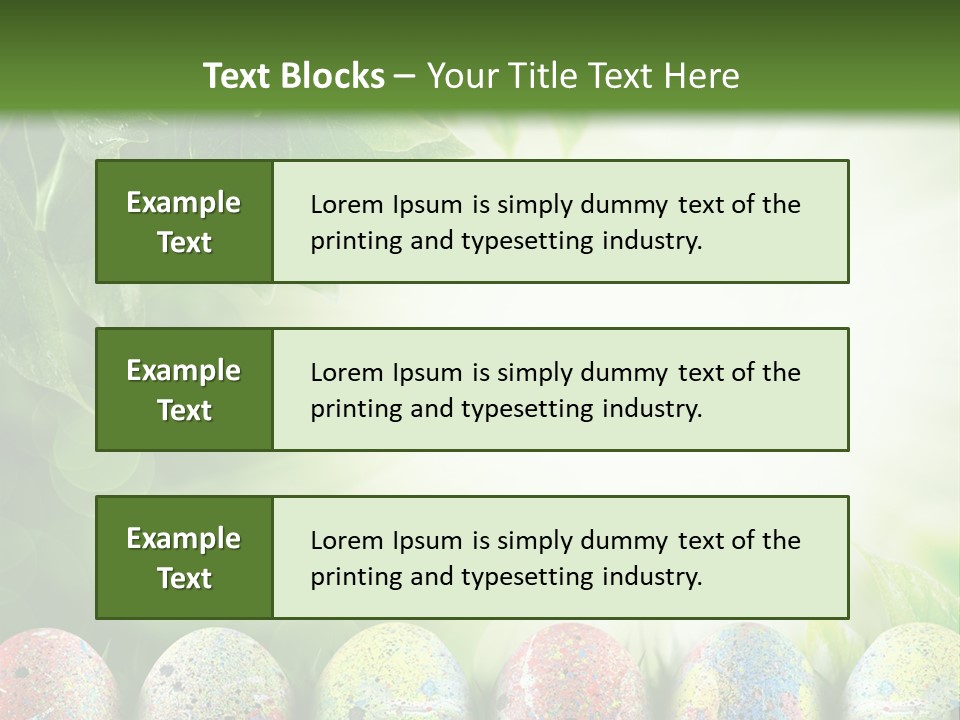 Background Easter Sunlight Rays PowerPoint Template