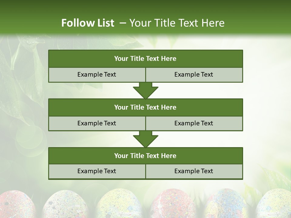 Background Easter Sunlight Rays PowerPoint Template
