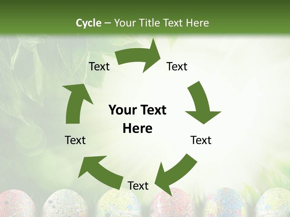 Background Easter Sunlight Rays PowerPoint Template