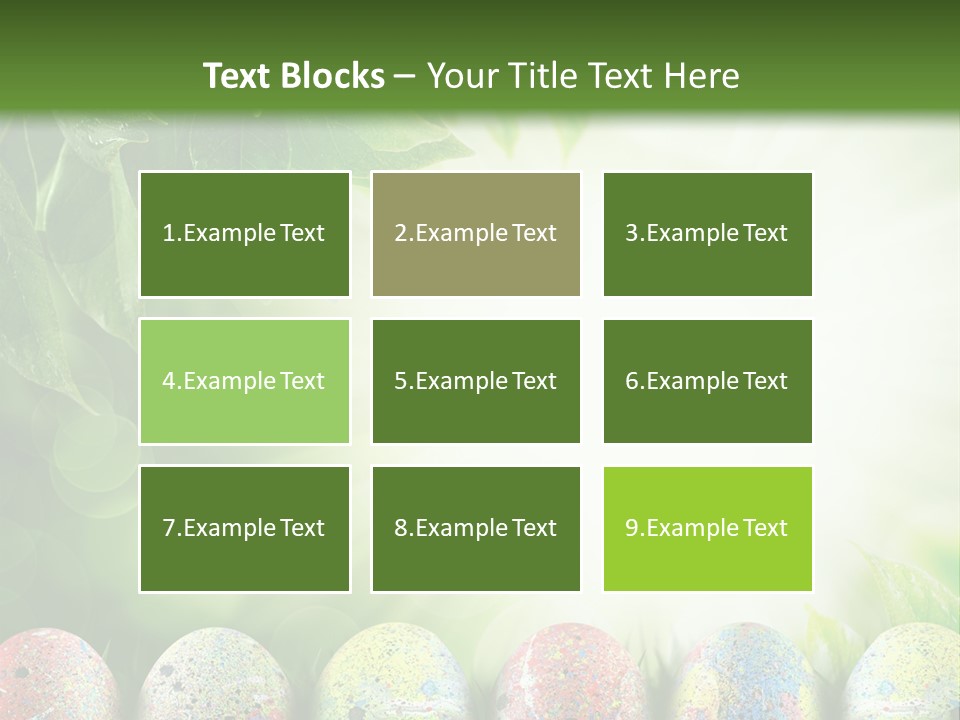 Background Easter Sunlight Rays PowerPoint Template