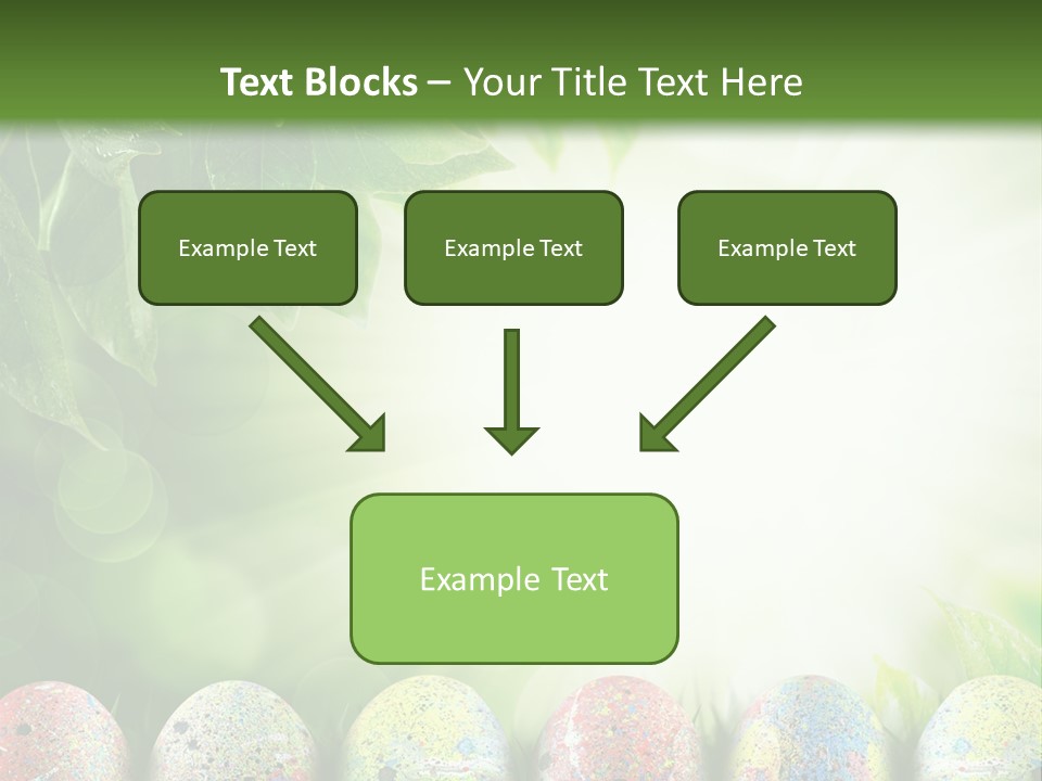 Background Easter Sunlight Rays PowerPoint Template