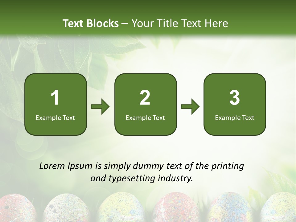 Background Easter Sunlight Rays PowerPoint Template