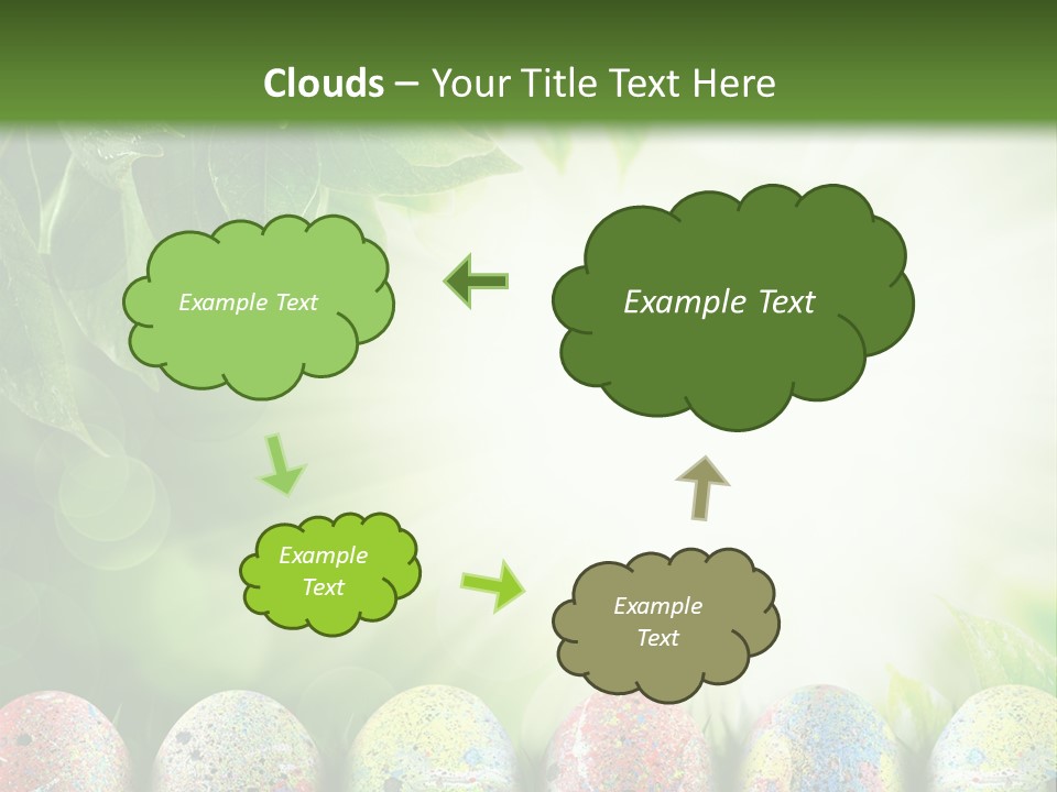 Background Easter Sunlight Rays PowerPoint Template
