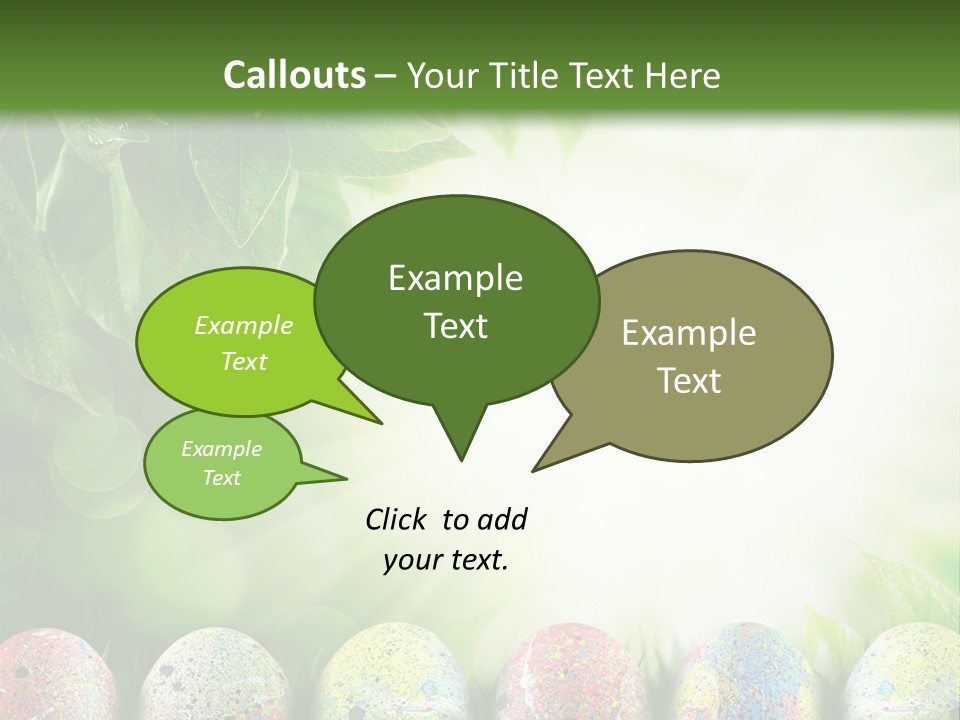 Background Easter Sunlight Rays PowerPoint Template