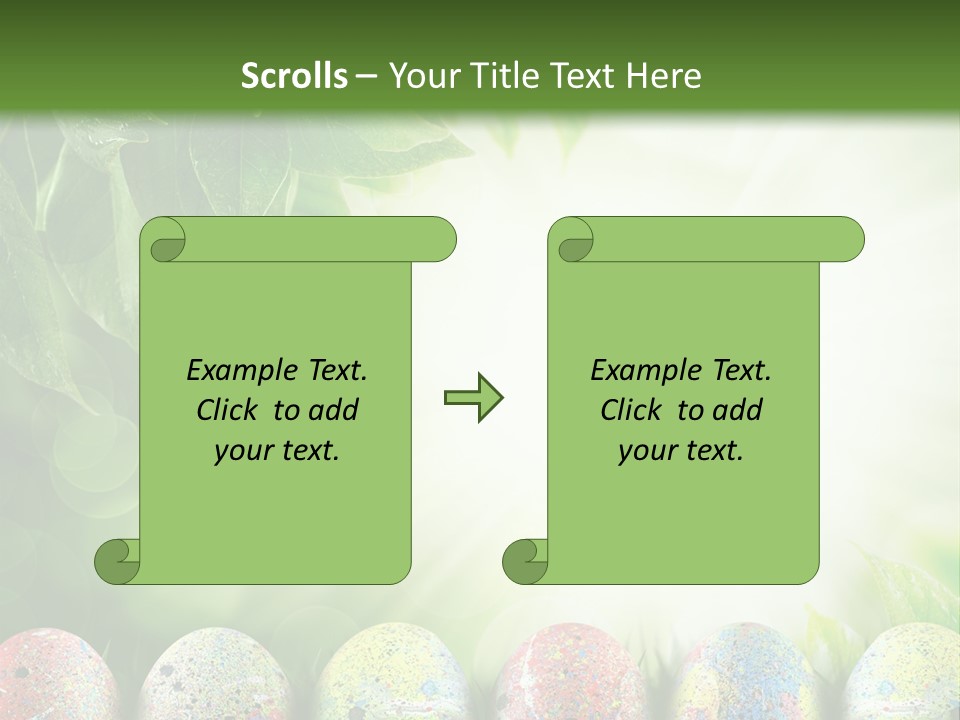Background Easter Sunlight Rays PowerPoint Template