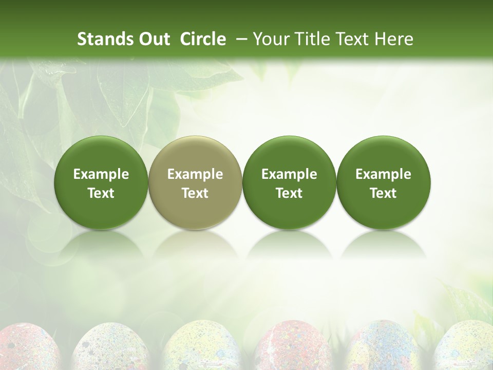 Background Easter Sunlight Rays PowerPoint Template