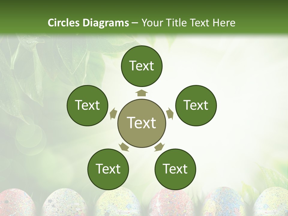 Background Easter Sunlight Rays PowerPoint Template