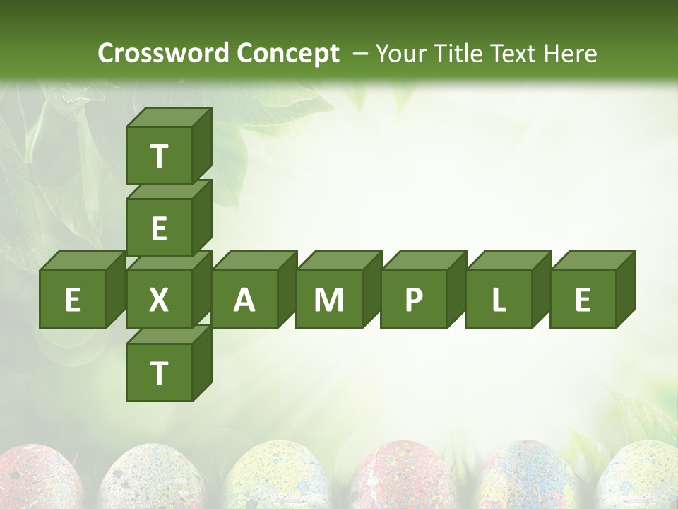 Background Easter Sunlight Rays PowerPoint Template