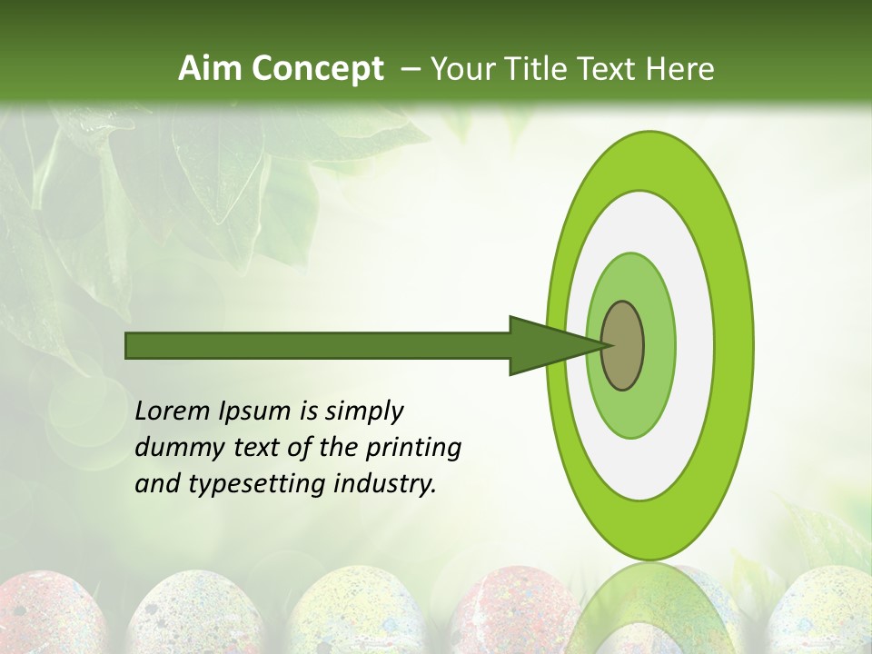 Background Easter Sunlight Rays PowerPoint Template