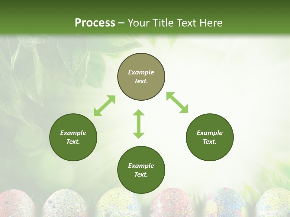 Background Easter Sunlight Rays PowerPoint Template