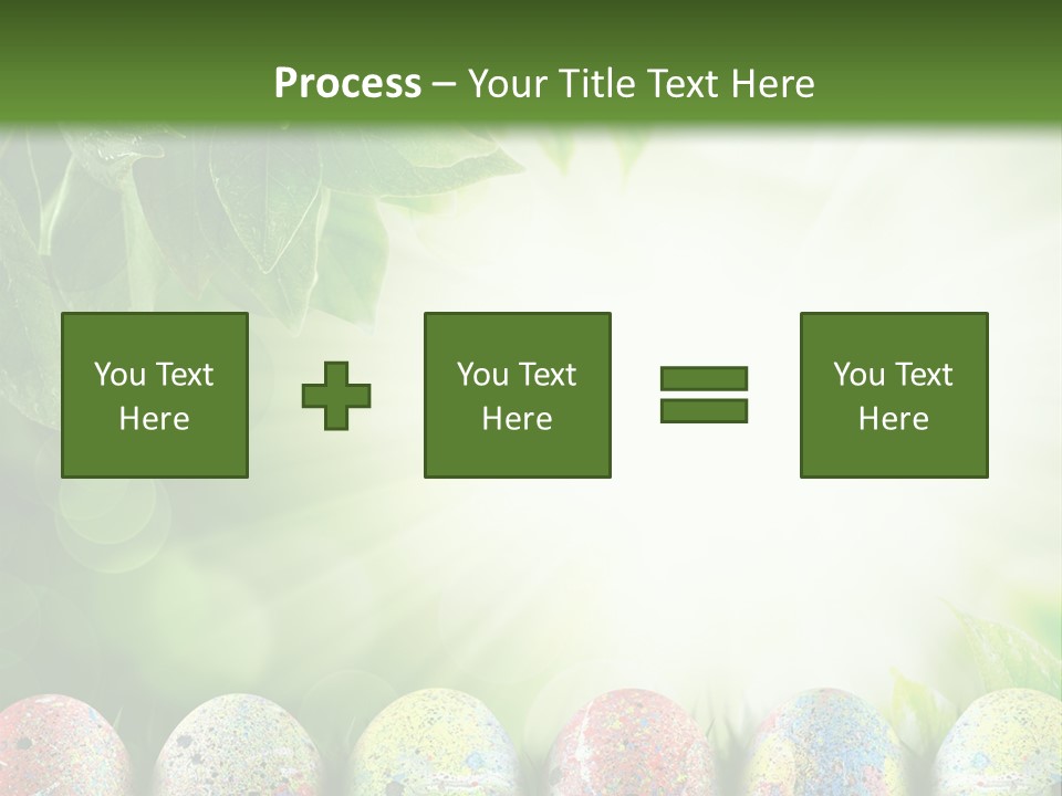 Background Easter Sunlight Rays PowerPoint Template