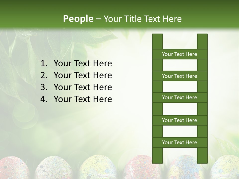 Background Easter Sunlight Rays PowerPoint Template