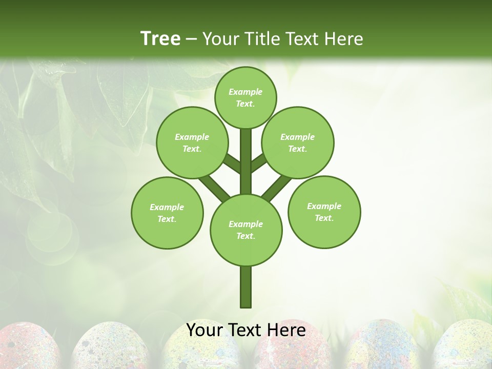 Background Easter Sunlight Rays PowerPoint Template