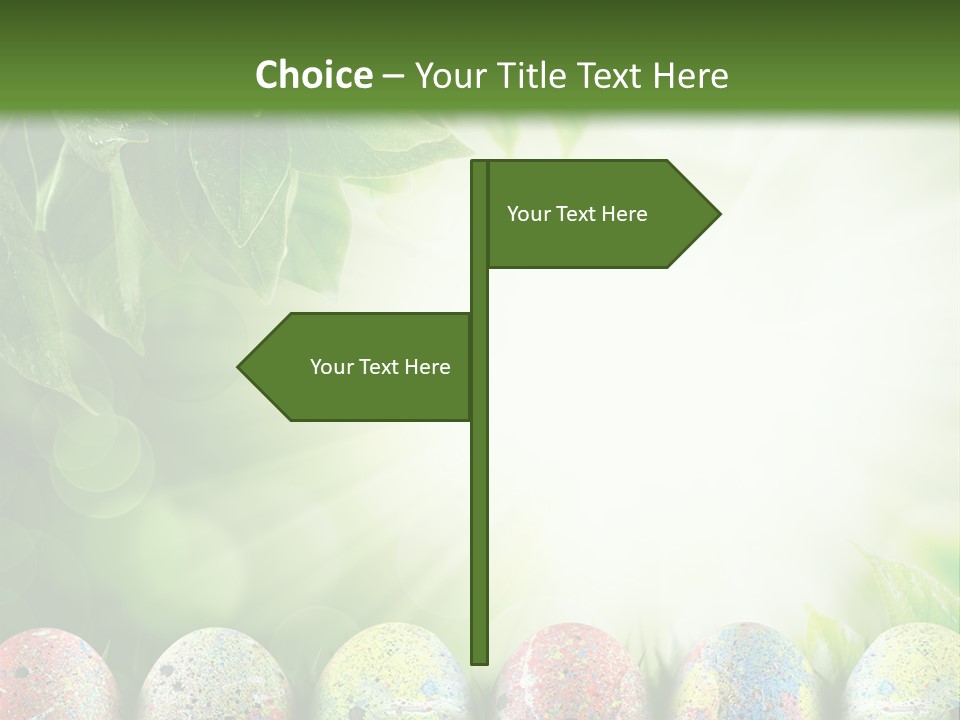 Background Easter Sunlight Rays PowerPoint Template